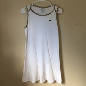 Lacoste Sport dress with yellow and brown trim